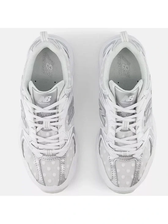 New Balance 530 Metallic Polka Dots White Sneakers WOMENS Size 10 MENS 8.5 NWT - Picture 9 of 16